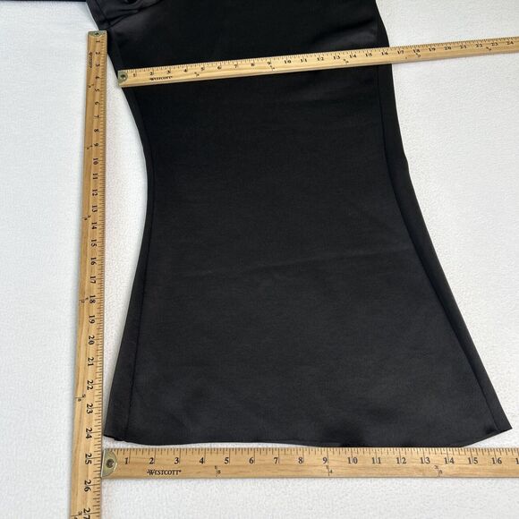 Vince Womens Size 20 NWT Satin Wide Flare Pants Elastic Waist Black VE800622039 - Picture 8 of 8